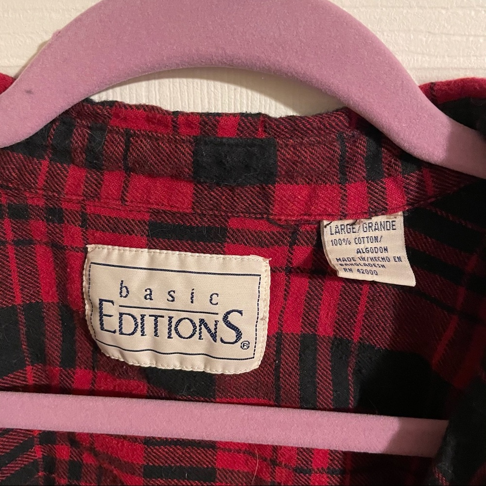 Cute Red Flannel Button Up